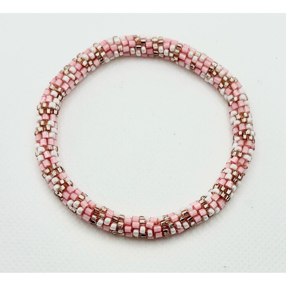 LILY and LAURA Wild Peaches Roll-On Seed Bead Bracelet